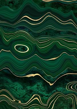 Malachite Gold Texture 08
