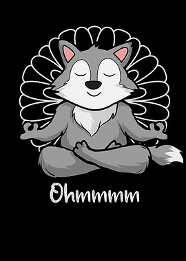 Meditation Wolf Yoga