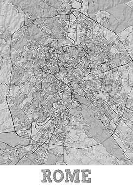 Rome Italy City Map Italia