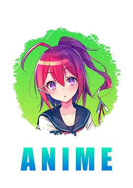 Anime Girl Art In White