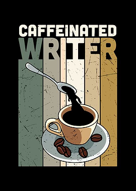 Writers Coffee Lovers Art