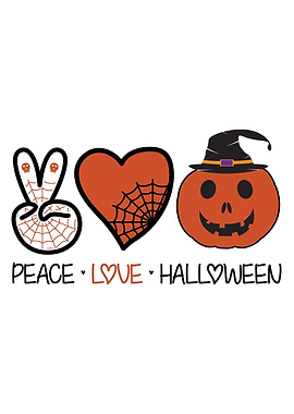 Peace Love Halloween