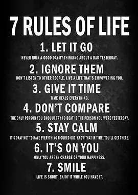 7 Rules Of Life