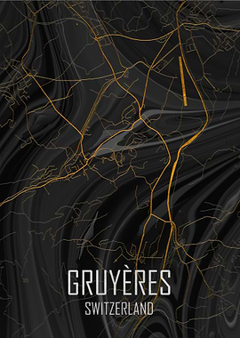 Gruyeres Switzerland Map