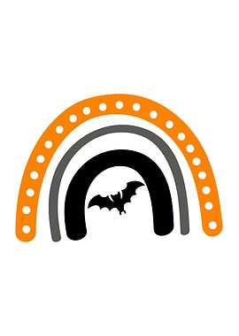 Halloween Rainbow Bat