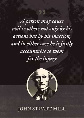 A person may cause evil to