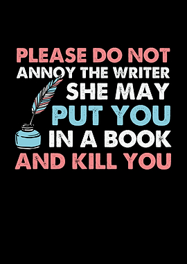 Funny Writers Wall Art