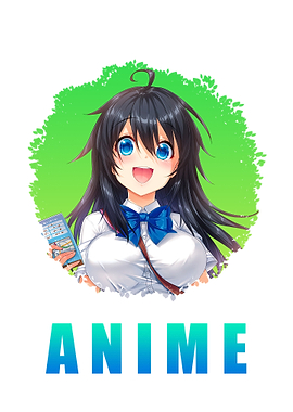 Anime Girl Art In White