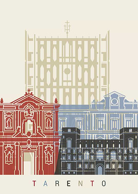 Tarento skyline poster