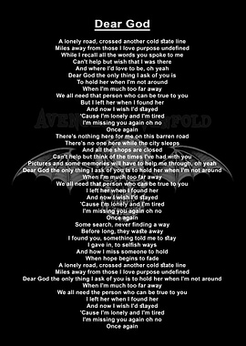 Lyric Avenged sevenfold