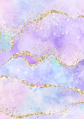 Rainbow Glitter Agate 01