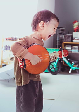 Playing his heart out