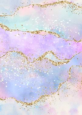 Rainbow Glitter Agate 02