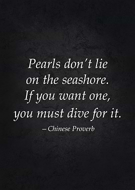 You Must Dive For It