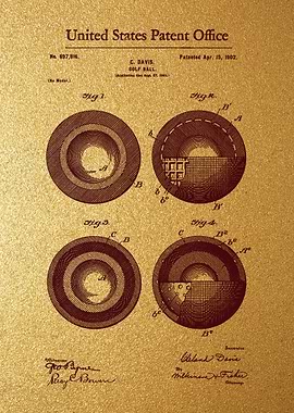 22 Golf Ball Patent 1902