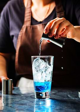 Sapphire Gin Cocktail