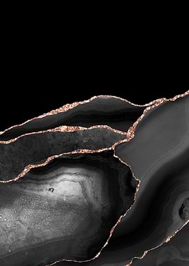 Black Rose Gold Agate 04