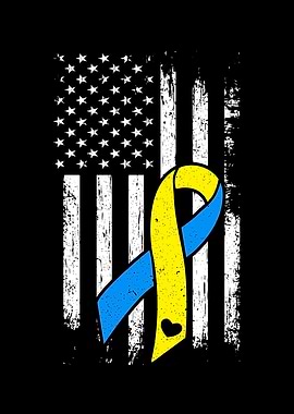 USA Flag Down Syndrome