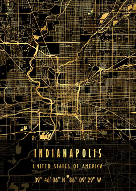 INDIANAPOLIS MAP USA