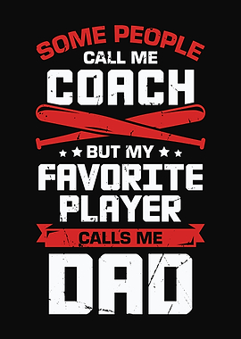 Baseball Dad Coach Design