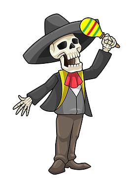 Skeleton Music Maracas