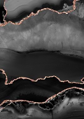 Black Rose Gold Agate 02