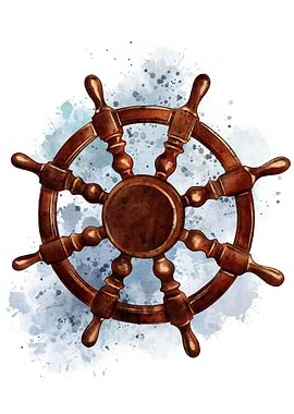 Watercolor Steering Wheel