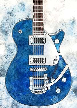 Gretsch Blue Guitar