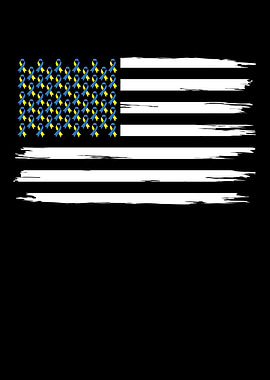 USA Flag Down Syndrome