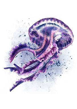 Watercolor Jellyfish
