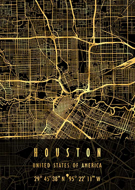 HOUSTON MAP USA