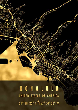 HONOLULU MAP USA