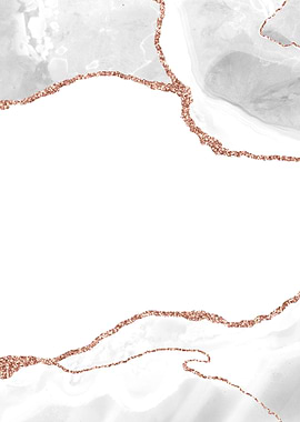 White Rose Gold Agate 09