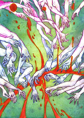 Surreal Hands Reaching