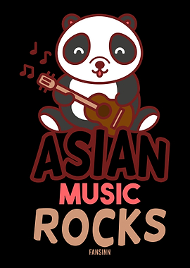 Panda guitar sing animal