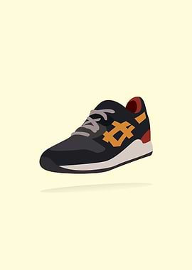 Asics Shoe Vector
