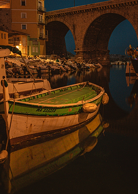 Reflection of a boat