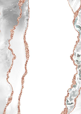 White Rose Gold Agate 08