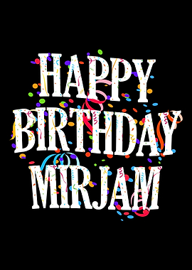 Happy Birthday Mirjam
