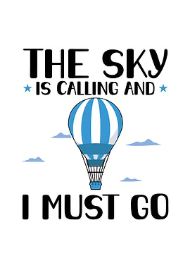 Hot Air Balloon Text Art