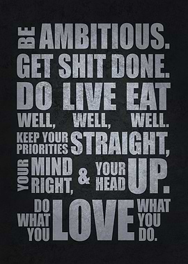 Be Ambitious Inspirational