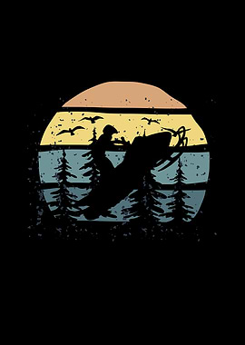 Snowmobiling Retro Vintage