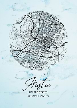 Austin Alpha Watercolor