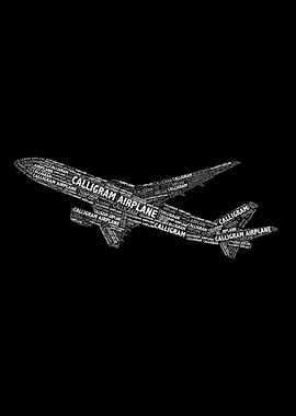 Calligram airplane
