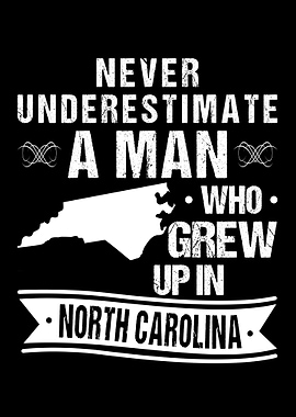 Vintage North Carolina Map