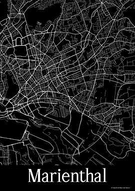 Marienthal Black Map