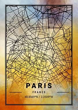 Paris City Map France