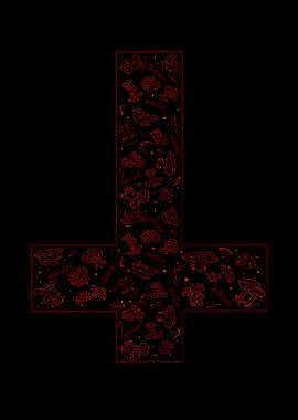 Cottagecore Inverted Cross