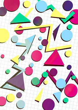 90s Retro Patterned A