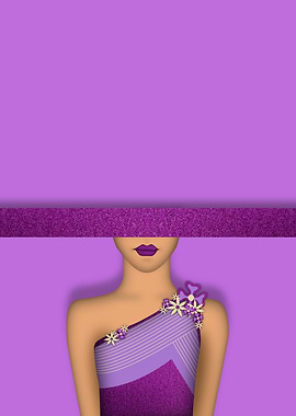 Purple flowers fashion